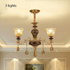 Chandelier Living Room Grand Luxury Crystal Lamp Dining Room Bedroom Decoration French Retro Chandelier Lighting Fixtures