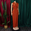 Elegant Jumpsuits & Rompers for Woman 2024 New Turn Down Collar Sleeveless High Waisted V Neck Straight Female Birthday Overalls