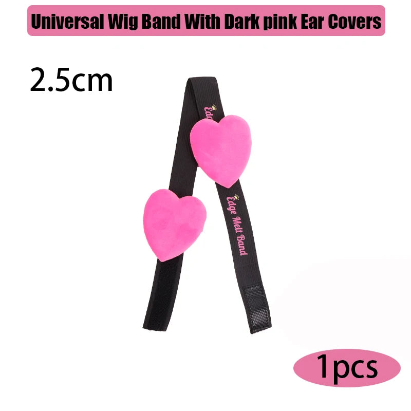 Lace Melting Band With Ear Cover Elastic Band For Wigs Black Wigs Edge Wrap To Lay Edges Wig Headband Lace Frontal Band