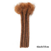 0.6cm Thickness 6-24 Inches 10 Stands Pacs Dreadlocks Human Hair Extensions for Women Ombre Brown Loc Extension can be Dyed