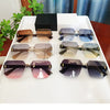 Modern Oversize Rimless Sunglasses For Men And Women Stylish Square Frameless Female Glasses Brand UV400