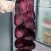 1b/99j Burgundy Highlight Body Wave 13x4 HD Lace Front Human Hair Wig Brazilian 30 32 Inch Colored 13x6 Lace Frontal Wigs 200%