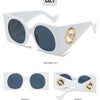 Colorful Square Sunglasses Women Men Two Color Frame Travel Sun Glasses Female Shades UV400 Male Gafas Oculos Brand Luxury