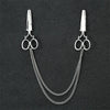 Fashion Gentleman Tassel Brooch For Men Suit Shirt Collar Triangle Wings Chain Lapel Pin Metal Retro Wedding Accessories