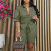 Solid Color Casual Loose Short Pants Sets For Women 2025 Elegant Summer Women's Two Pieces Suit Full Set Female Outfit Clothes
