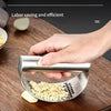 WORTHBUY Manual Stainless Steel Garlic Press, Garlic Chopped Ginger Crusher For Fruit Vegetable Tools Kitchen Accessories