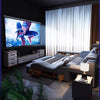 Linlamlim Luxury King Size Genuine Leather Bed / Tech Smart Bed / Multifunctional Ultimate Beds / Massage Bed with USB,Projecter