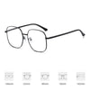 Fashion Metal Anti-Blue Light Glasses Women Men Vintage Ultralight Oval Frame Computer Game Goggles Blue Ray Blocking Eyeglasses