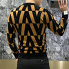 New Round Neck Long Sleeved Base Shirt for Men Cool and Trendy Hoodie with Printed Patterns for Warmth