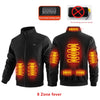 New Winter Fashion Versatile Polar Fleece Thick Heating Warm Jacket For Both Men Women 8-Zone Intelligent Heating Electric Coat