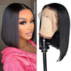 Dark Purple Bob Lace Front Wigs Human Hair Colored 13x4 Lace Frontal Short Straight Purple Bob Wig Pre Plucked with Baby Hair