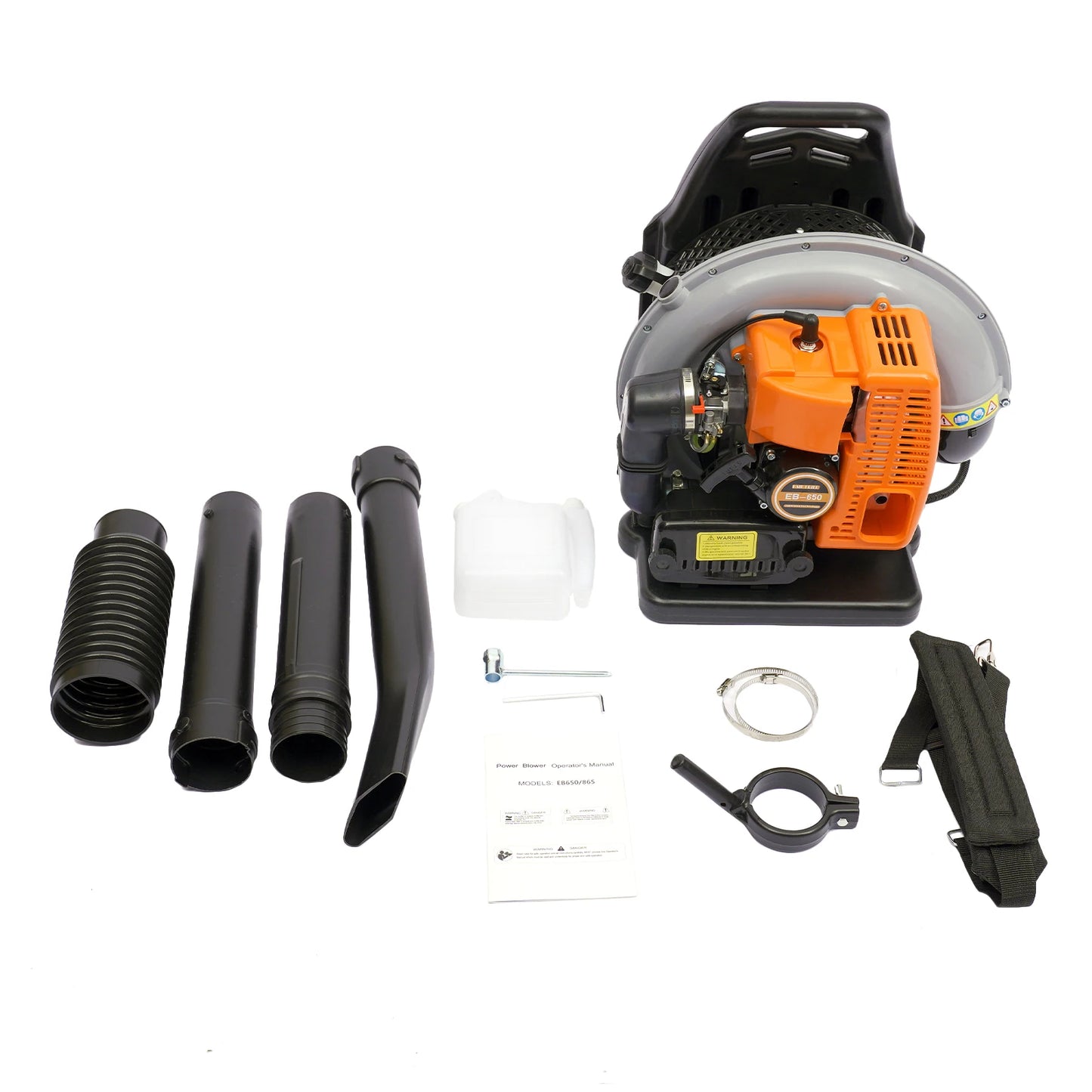 65CC 2 Stroke Petrol Backpack Leaf Air-cooled Blower Commercial Garden Yard Tool 2.7 kw 6800r/min