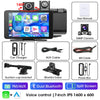 Jansite 7" Car DVR 2.5K Dash cam Wireless Carplay Android Auto Front and Rear Camera Dashboard Driving Recorder Dual Lens Wifi