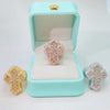 Full Micro Paved CZ Hollow Heart Ring High Quality Iced Out Bling Cubic Zirconia For Women Girlfriend Valentines Finger Jewelry