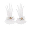 Girl Lolita Mesh Bow Flower Lace Gloves Black White Lace Gloves lolita Lace Sleeves Cosplay Jewelry