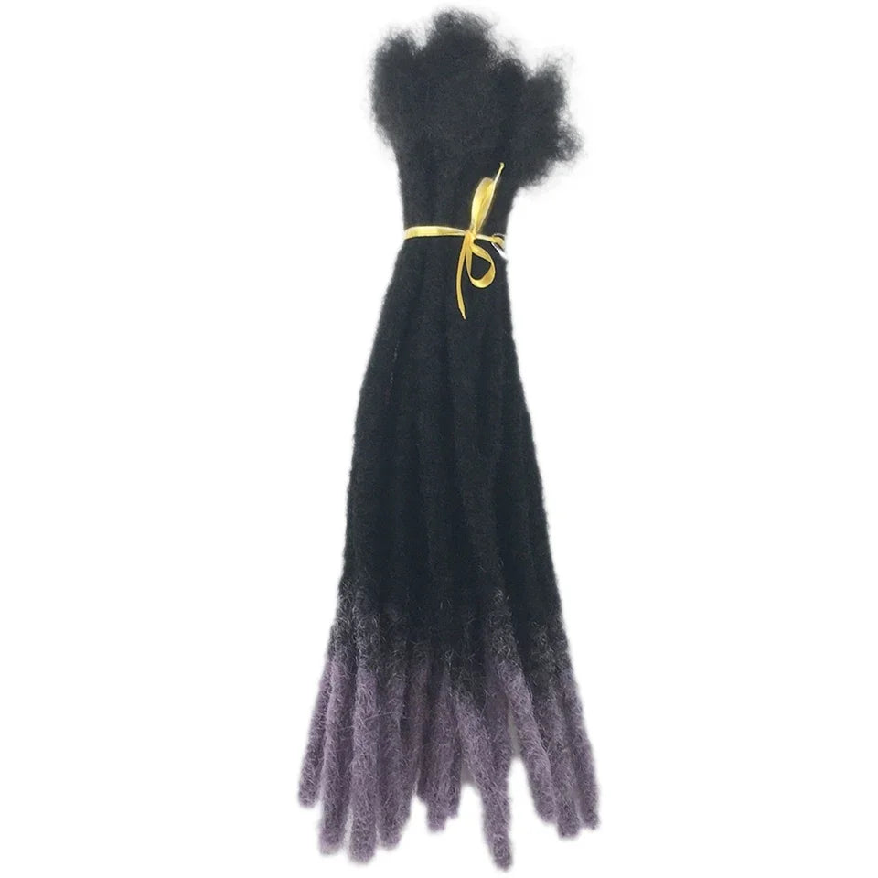 Kinky Straight Human Hair Dreadlocks Loc Extensions Wholesale Crochet Braids Peruvian Remy Hair Extensions 10 20 40 60 Strands