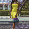 New 2024 Women Sexy Celebrity Midi Red White HL Elastic Bandage Dress Spaghetti Strap Club Bodycon Party Dress Wholesale HL434