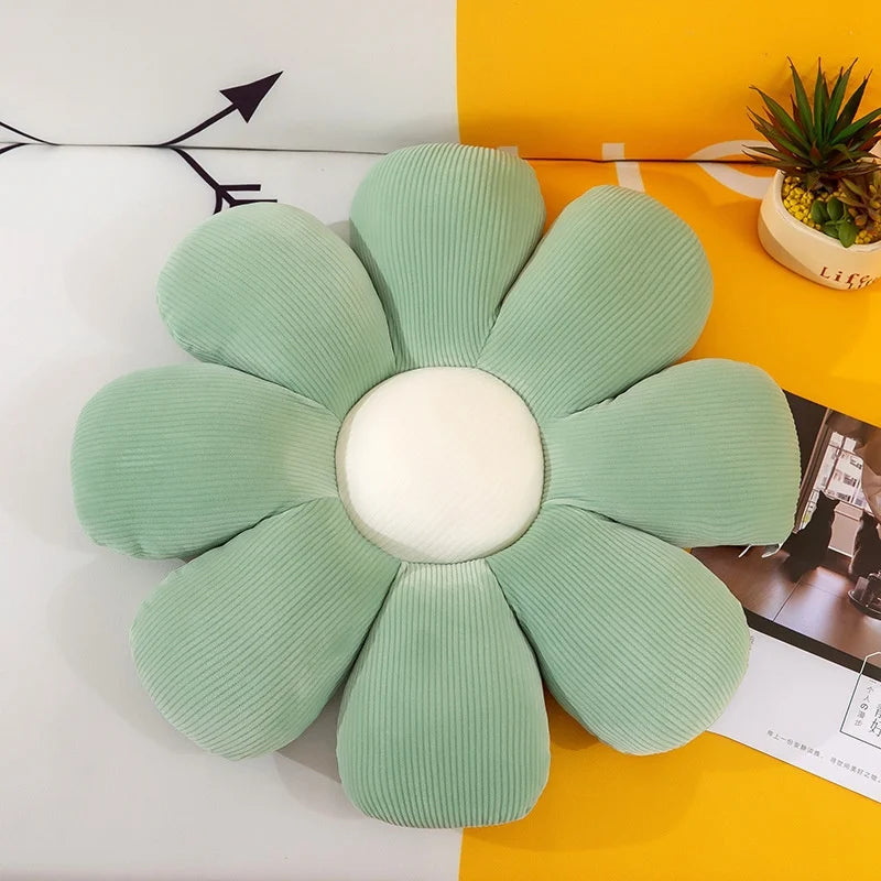 Cute Daisy Pillow Stuffed Flower Toy Doll Super Soft Seat Cushion on The Sofa Tatami Floor Pillows Kids Girls Gifts Home Decor