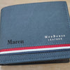 Short Men Wallets Zipper Coin Pocket Slim Card Holder Name Engraved Luxury Male Purses High Quality PU Leather Men's Wallet