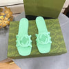 2025 Women classics Jelly sole design slippers Flip flops Flat Slippers Comfort Casual fashion Pure Color sandal