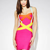 2025 New Women Sexy Spaghetti Strap Rayon HL Elastic Celebrity Bandage Dress Bodycon Mini Club Evening Party Dresses Drop Ship