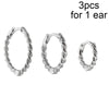 CRMYA Gold Silver Filled 16mm 14mm 12mm Flower Higgle Earring CZ Zircon Hoop Earrings For Women Girls Jewelry Wholesale