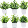 Artificial Bonsai Green Fake Plant Eucalyptus Flower Potted Plant for Indoor Outdoor Home Bedroom Garden Decoration Supplies