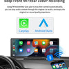10.26“  Dash Cam 4K 3840*2160P Car Dvr Carplay Android Auto GPS 5G WIFI  Stream RearView Mirror Dashcam Camera Drive Recorder FM