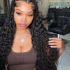 40 50 Inch HD 13x6 Deep Wave Lace Frontal Wigs Brazilian 13x4 Water Wave Curly Lace Front Human Hair Wigs For Women 300 Density