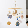 Baby Bed Bell Wood Mobile Toddler Rattles Toys Crib Bell Rattles Boho Style Kids Musical Toys 0-12 Months For Baby Newborn Gifts