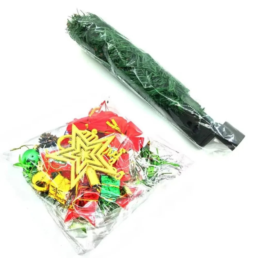 30/45cm Mini Christmas Tree New Year Gift Party Decoration Artificial Christmas Tree LED Light DIY Handicraft Xmas Tabletop Tree