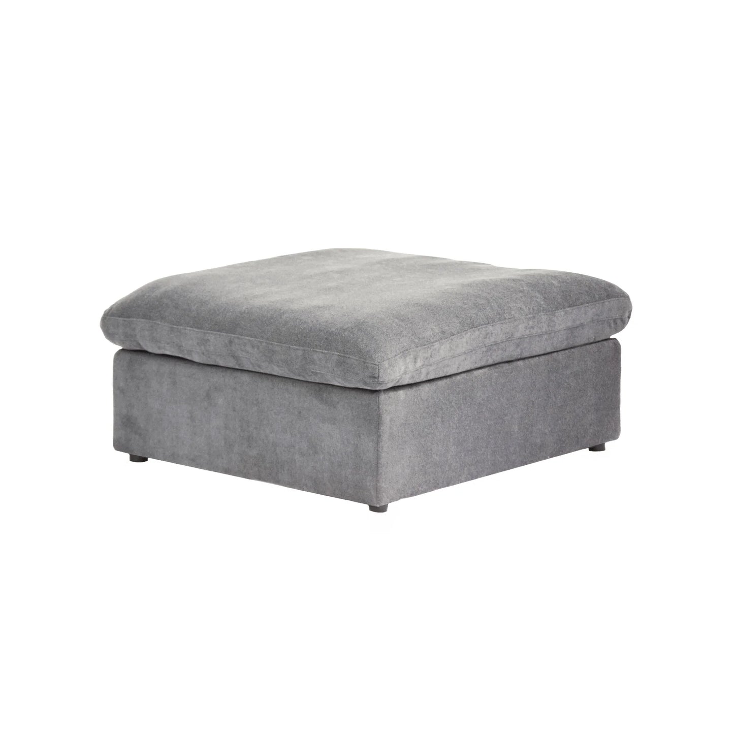Cloud Modular Sectional Sofa with 2 Storage Ottomans 160.6" Down Filled Comfort U Shaped Sofa Minimalist Wide Deep Seat Couch