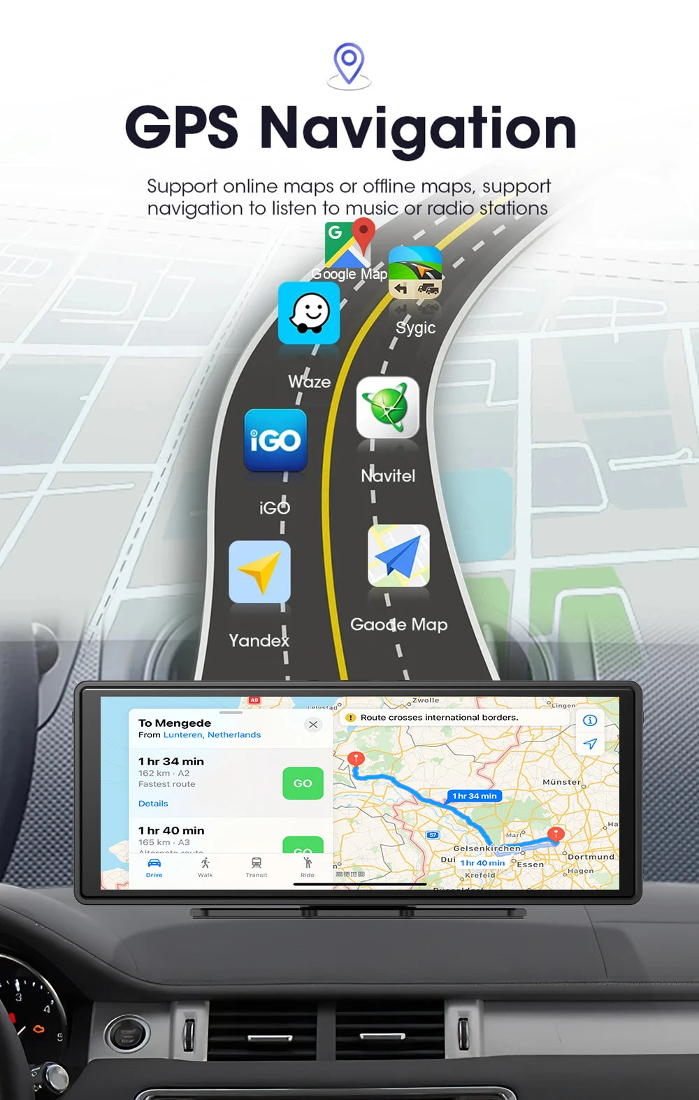 CAIXI 10.26" 4/8 Core Android 14 Wireless Carplay & Android Auto Car Radio   Multimedia Player Autoraido GPS Navigation Rearview