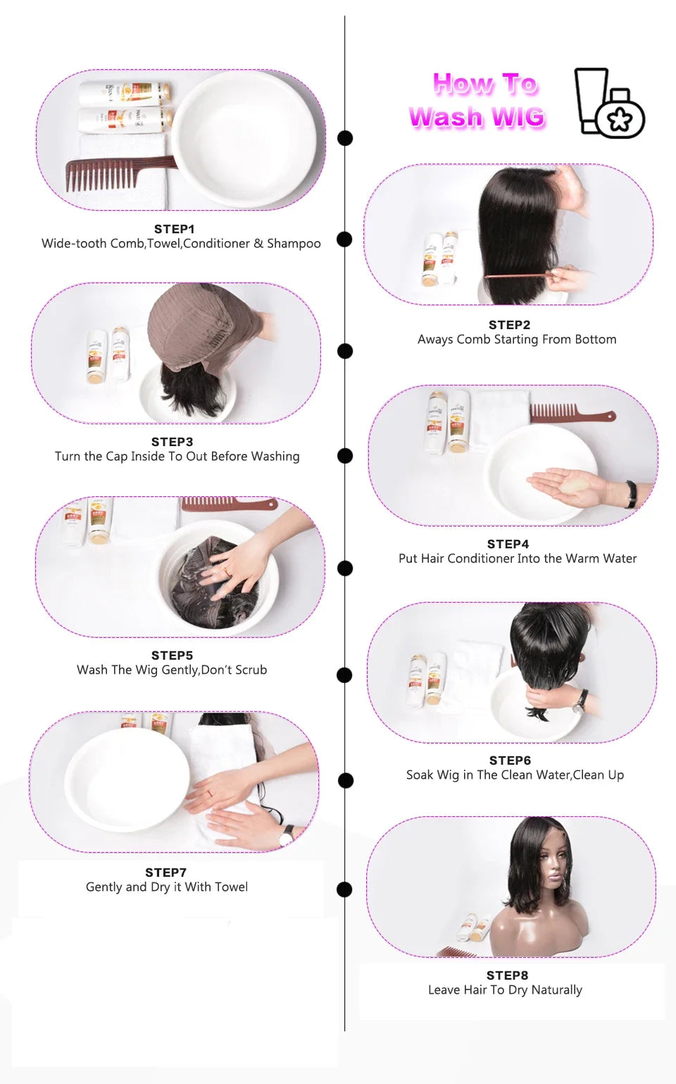 QVR 180 Density Full Machine Wig Highlight Brown Colored Bone Straight Human Hair Bob Wigs QVR Human Hair With Bangs For Women