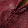 Luxury Leather Strapless Short Dress Womens Sleeveless Backless Sexy Crocodile Skin Pattern Party Dresses 2025 Evening Red Brown