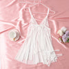 Sexy Summer Open Bra Deep V-neck Pajamas Women's Fashion Cute Lingerie Clothing Soothing Soft Sleeveless Mini Thongs Skirt Set