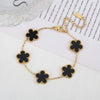 Color jewelry clover stainless steel new plant five-leaf flower bracelet hot jewelry jewelry gifts for women
