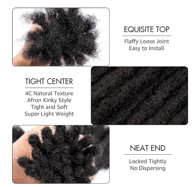 Human Hair Dreadlock Extentions Deep Goddess Human Hair Dread Loc Color Goddess Braids Hair For Black Goddes Loc Youmay Virgin