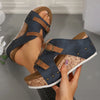 New Arrival Women's Summer 2025 New Platform Wedge-heeled Sandals Plus Size Comfortable Casual Outdoor Open Toe Beach Slippers