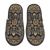 Custom Queen Of Absolutely Everything Gold Baroque Soft Memory Foam House Slippers Women Comfy Warm Anti-skid Sole Slipper