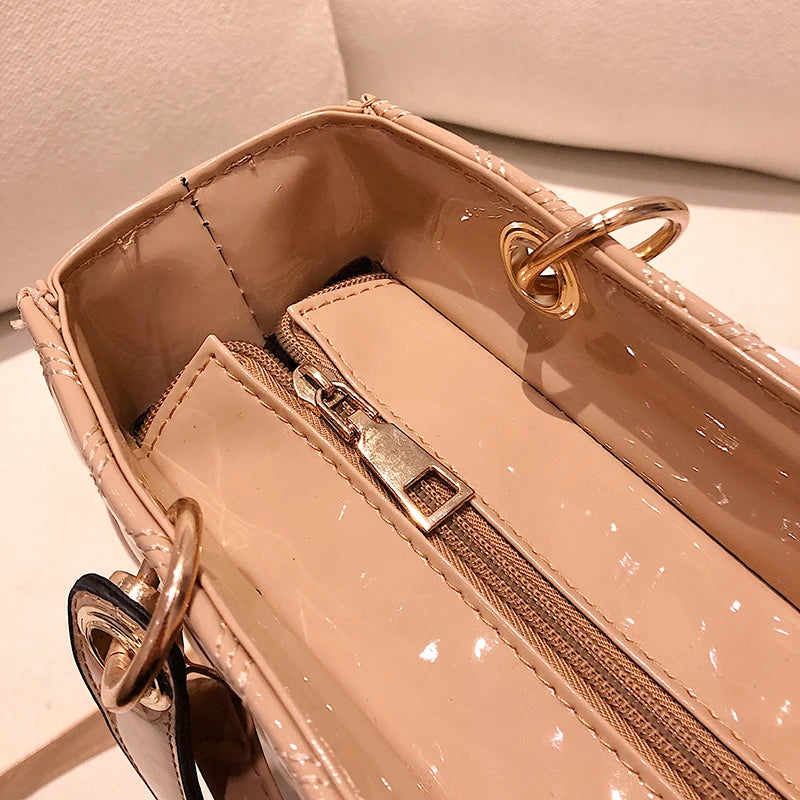 Diamond Stripe Women Handbag Female Luxury Designer Crossbody Bag High Quality Leather Shoulder Bag Clutch Purse Brand Tote Bags