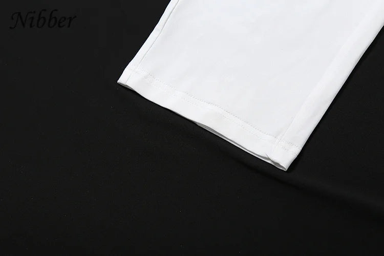 Nibber Sexy See Through Women 2 Piece Set Summer Trend Mesh Thin Whip Halter Tank Tops+Wide Waist Shorts Matching Street Outfits