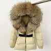 OFTBUY 2025 Winter Clothing Puffer Jacket Women Real Fox Fur Hooded Thick Warm 90% White Duck Down Coat Female Parkas Waterproof