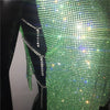 Sexy Rhinestone Backless Party Crop Top Women Glitter Turtleneck TShirt Adjustable Metal Chain Summer Nightculb Diamond Tank Top