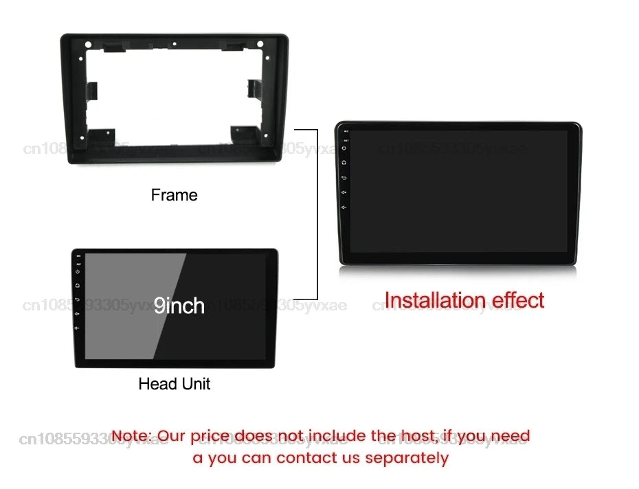 Car Radio Fascia for Peugeot 308 2013 14 15 16 2017DVD Stereo Frame Board Adapter Mount Dashboard Mount Bezel Trim Kit android