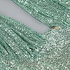 Sexy Halter Deep V Neck Sequins Maxi Dress Women Green Sleeveless Backless Sequined Slim Long Dresses Celebrity Party Gowns