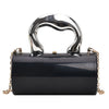Women Mini Evening Bag Metal Handles Wallet Shoulder Bag Solid Color Clutch Bag Large Capacity Everyday Shoulder Bag Daily Bag