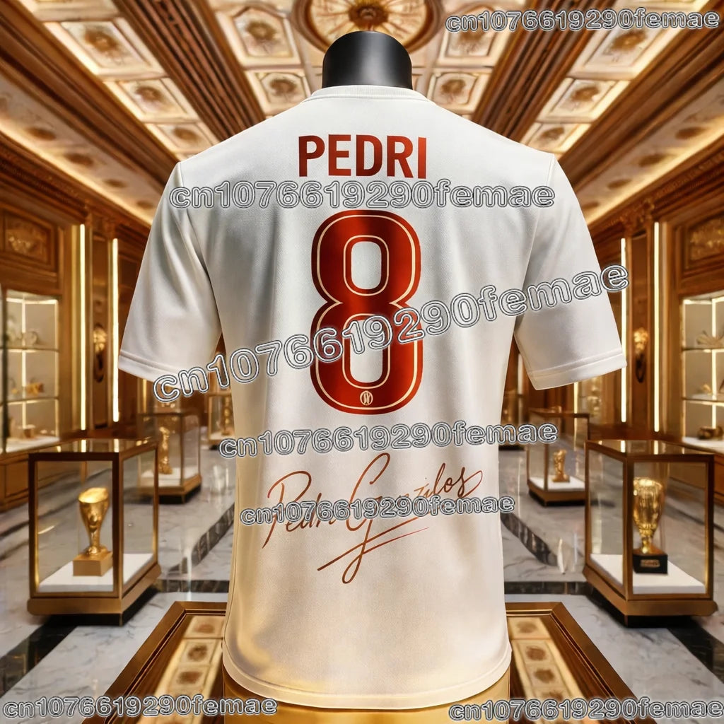 2026 Special Edition Pedri No.8 Football Jersey Fan Favorite Soccer Shirt Quick Dry Breathable Comfortable Short Sleeve Training