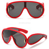 New Fashion Personality Hip Hop Cool Cyberpunk Sunglasses with Large Frame UV400 Anti UV Eyeglasses Oculos De Sol Feminino