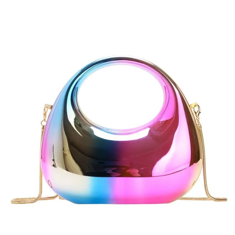 Luxury Designer Evening Clutch Clear Acrylic Women Handbags Fashion Shoulder Bag Half Moon Wedding Purses Party Tote Ladies 2025